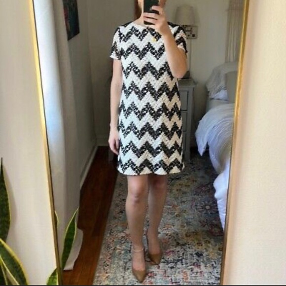 Talbots chevron lace shift dress - Picture 4 of 6